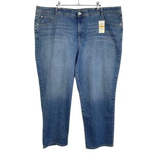 Style & Co Denim Med Wash Tummy Control Slim Leg Jeans Sz 24WP Plus New